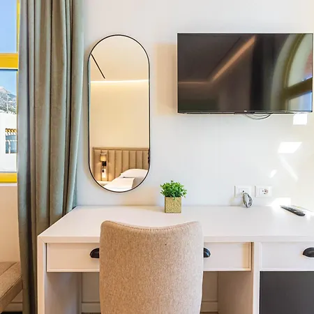 Santorini Luxury 7 - Private Balcony With Sea View, Parking And Apartamento