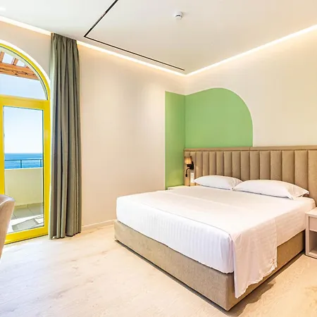 Santorini Luxury 7 - Private Balcony With Sea View, Parking And Palasa